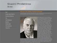 Tablet Screenshot of chancelproductions.com
